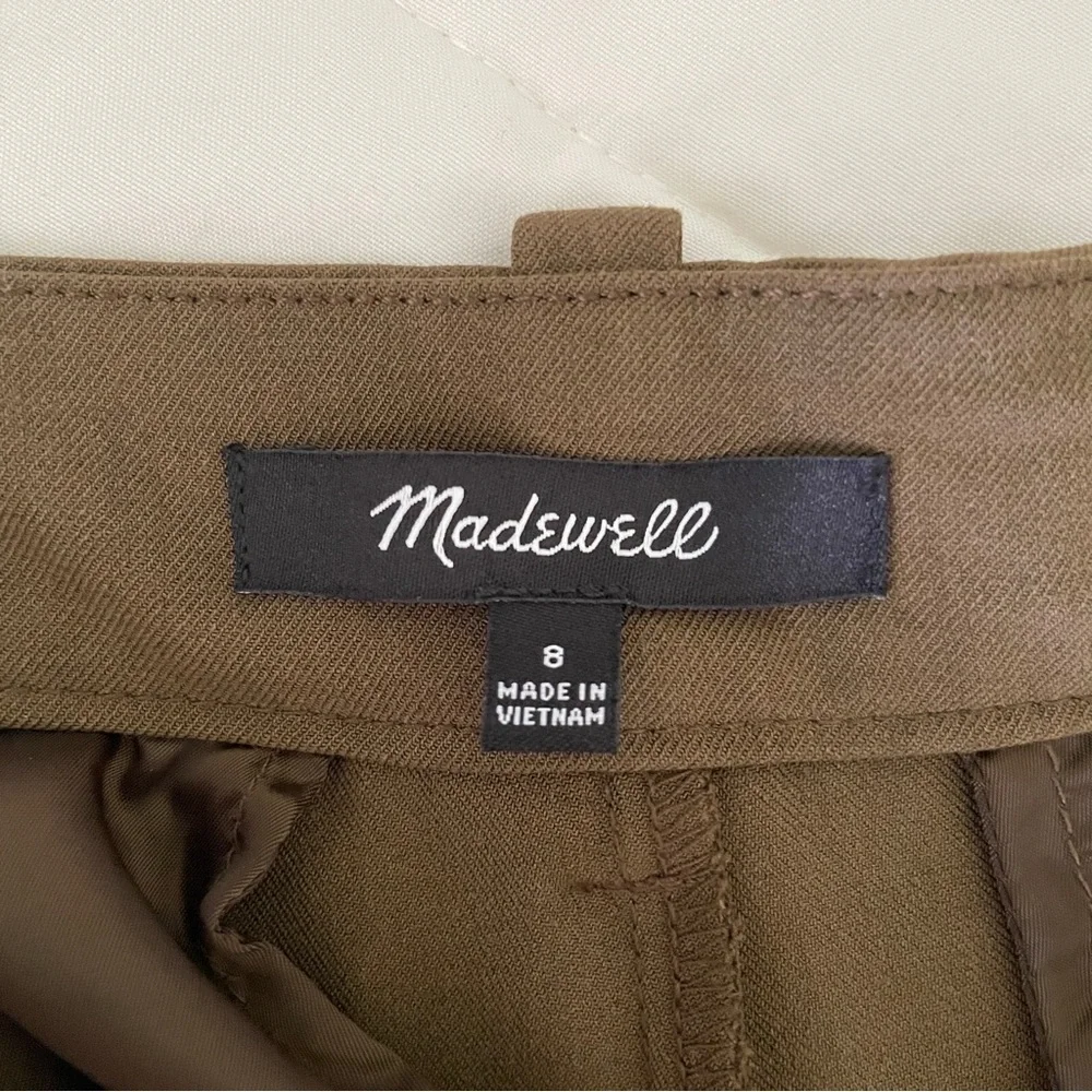 Madewell Fairbanks Pant Dark Olive Size 8​ - Picture 11 of 13